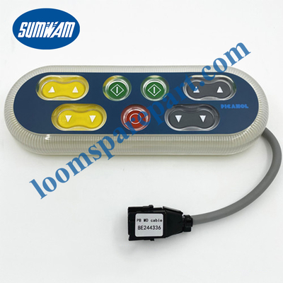 กล่องควบคุมปุ่มกดสำหรับทอผ้า Picanol Loom พร้อมไฟ LED