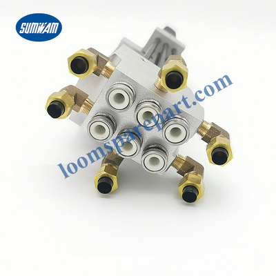 สิ่งทอ Toyota Loom อะไหล่หลักหกหัวฉีดพร้อมฐานเส้นด้ายย้อมสวิงหัวฉีด